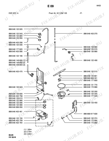 Взрыв-схема посудомоечной машины Electrolux ESF670K SCHWARZ - Схема узла Section4